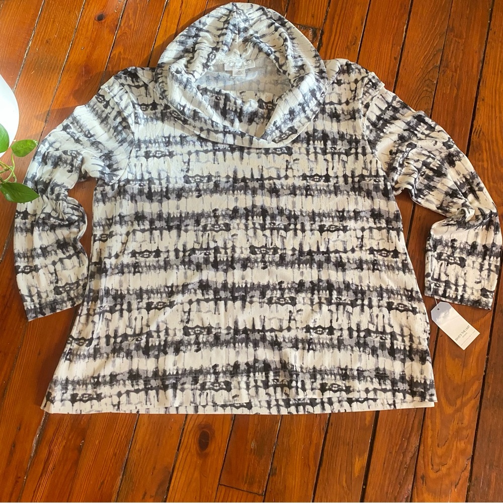 Skye’s The Limit Cowl Neck Long Sleeve Shirt Norway Dp Size 2X NWT